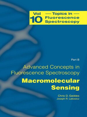 cover image of Advanced Concepts in Fluorescence Sensing, Part B